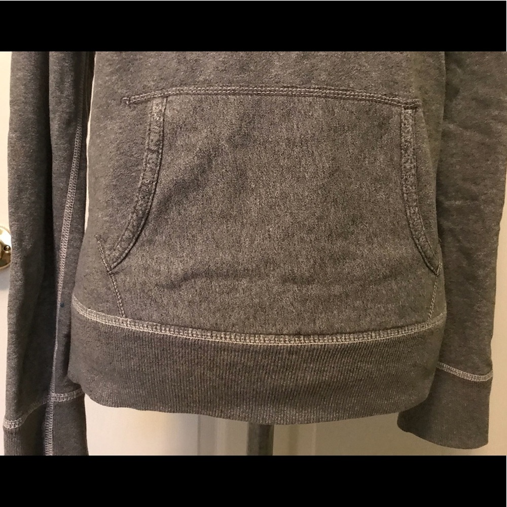 AEO Gray Hooded Sweatshirt - Picture 7 of 8